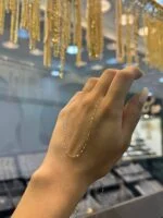 زنجیر طلا مدل استار از طلای ۱۸ عیار، طراحی ظریف و مینیمال از گالری کویری