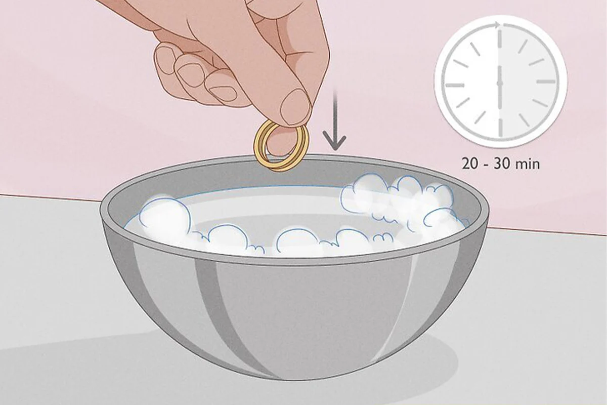 تست طلا با جوش شیرین