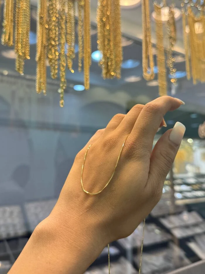 زنجیر طلا مدل ونیزی