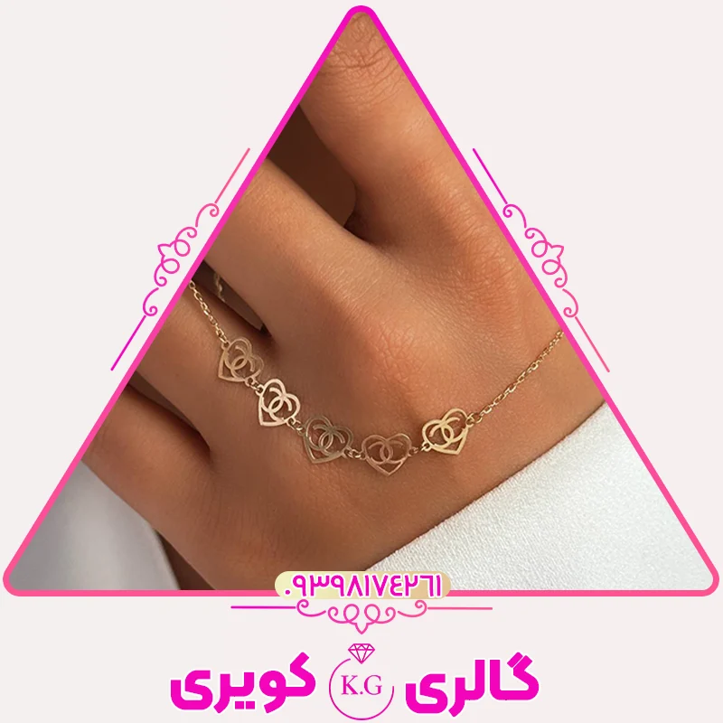 گردنبند طلا طرح قلب توخالی با طراحی ظریف و احساسی از گالری کویری